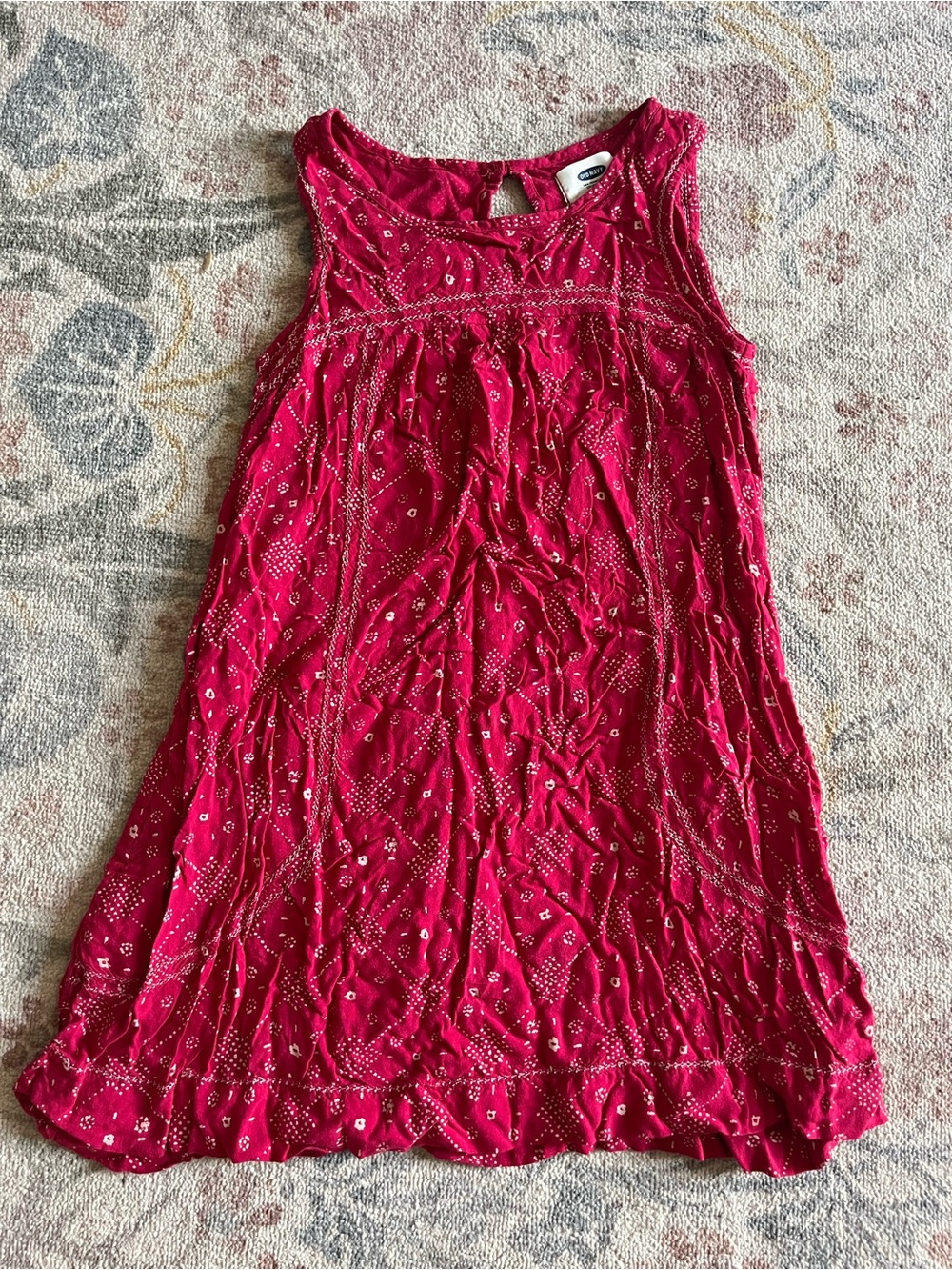 Old Navy Hot Pink Sleeveless Cotton Sundress